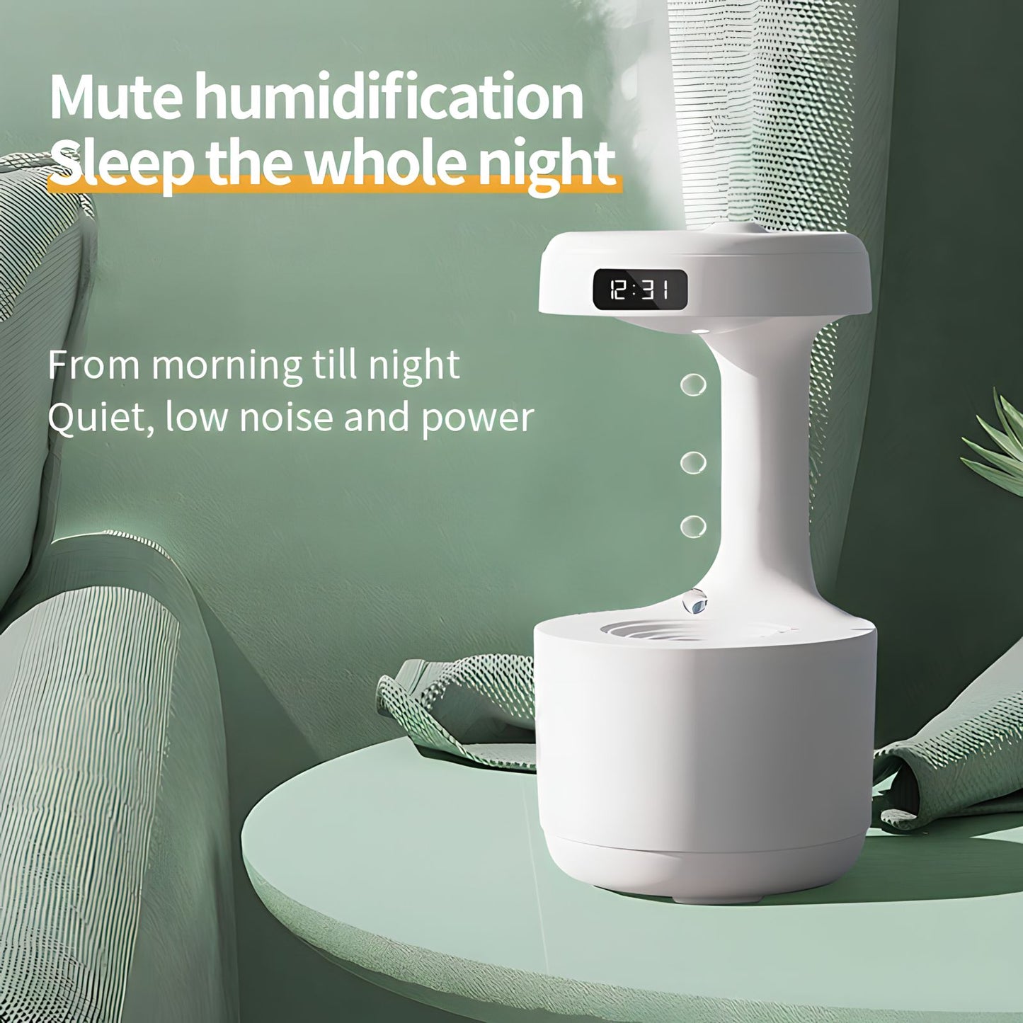 Anti-Gravity Humidifier Clock